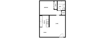 1 Bedroom, 1 Bathroom