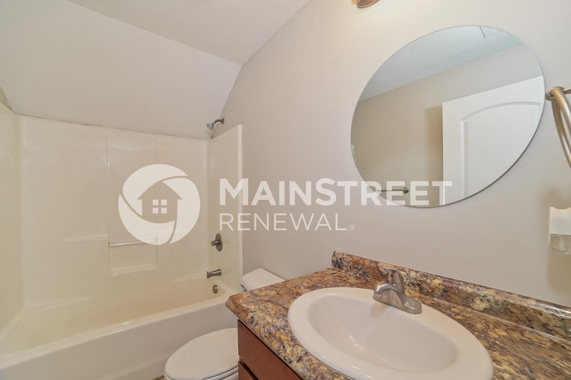 renovated bathroom for a rental home