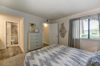 Bedroom with View of Hallway, Carpet, Window and White Dresser - Photo Gallery 14