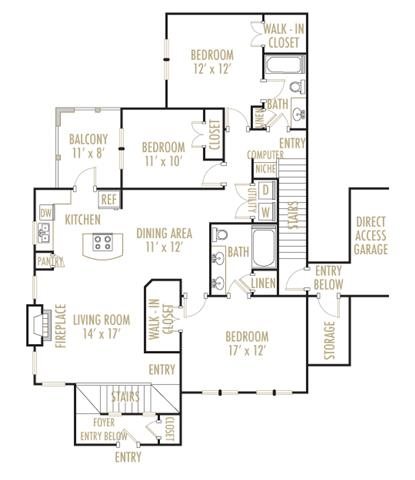 Presidio 3x2 Floor Plan 12