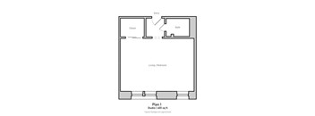 Studio - Plan 1