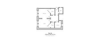 1 Bedroom - Large - Plan 10