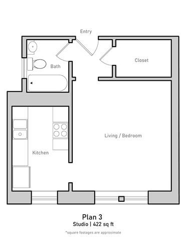 750 O'Farrell Street Studio Apartment for Rent - Photo Gallery 16