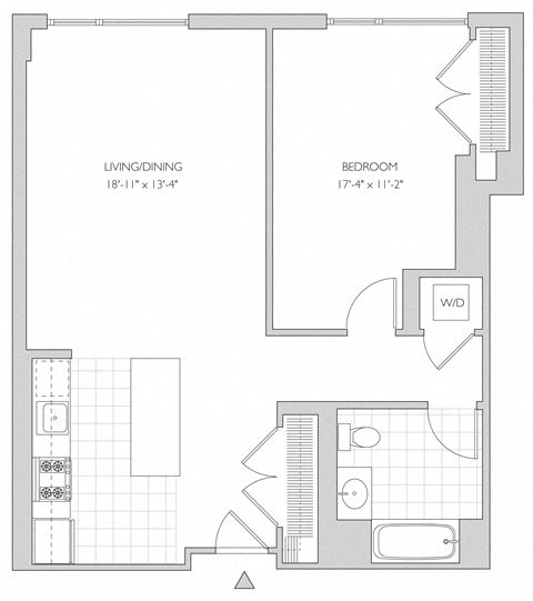one-bedroom apartment floor plan one-bedroom apartment floor plan