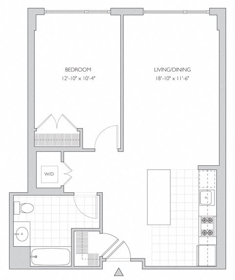 one-bedroom apartment floor plan one-bedroom apartment floor plan