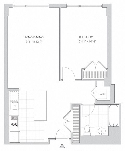 one-bedroom apartment floor plan one-bedroom apartment floor plan