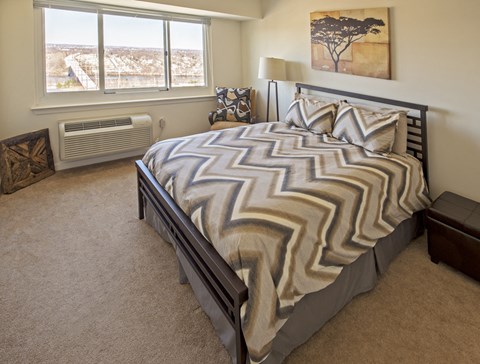 The Vue luxury apartment bedroom