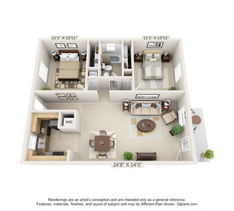 The Alexandria Floor Plan at Oak Reserve at Winter Park, Winter Park, FL, 32792