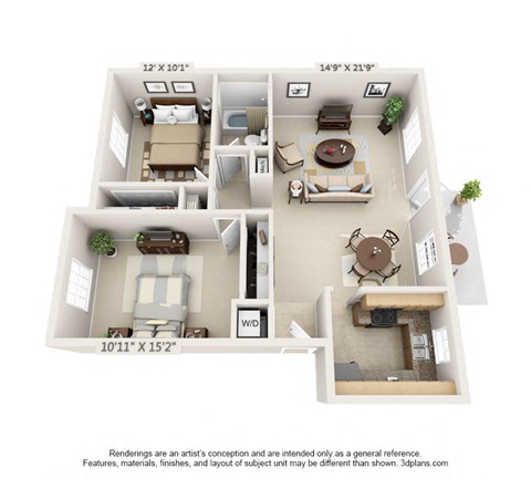 The Georgetown Floor Plan at Oak Reserve at Winter Park, Winter Park, 32792
