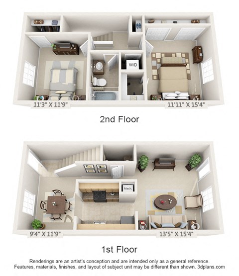 The Henderson Floor Plan at Oak Reserve at Winter Park, Winter Park, Florida