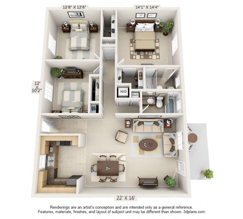 The Reserve Floor Plan at Oak Reserve at Winter Park, Winter Park, Florida