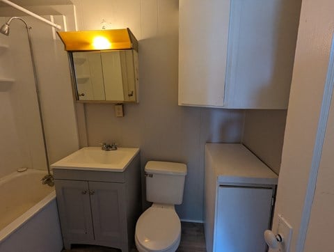 a small bathroom with a toilet and a sink
