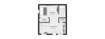 1 Bedroom, 1 Bathroom