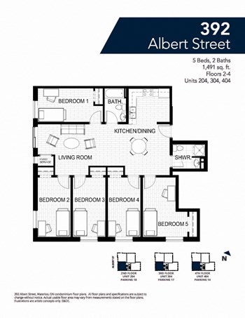 392 Albert St, Suite 304 Studio Apartment for Rent - Photo Gallery 5