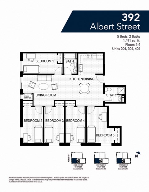 392 Albert Street, Suite 304 Studio Apartment for Rent - Photo Gallery 18