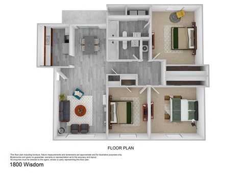 a floor plan of a 1 bedroom192 sq ft