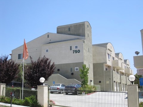 A building with the number 750 on it.