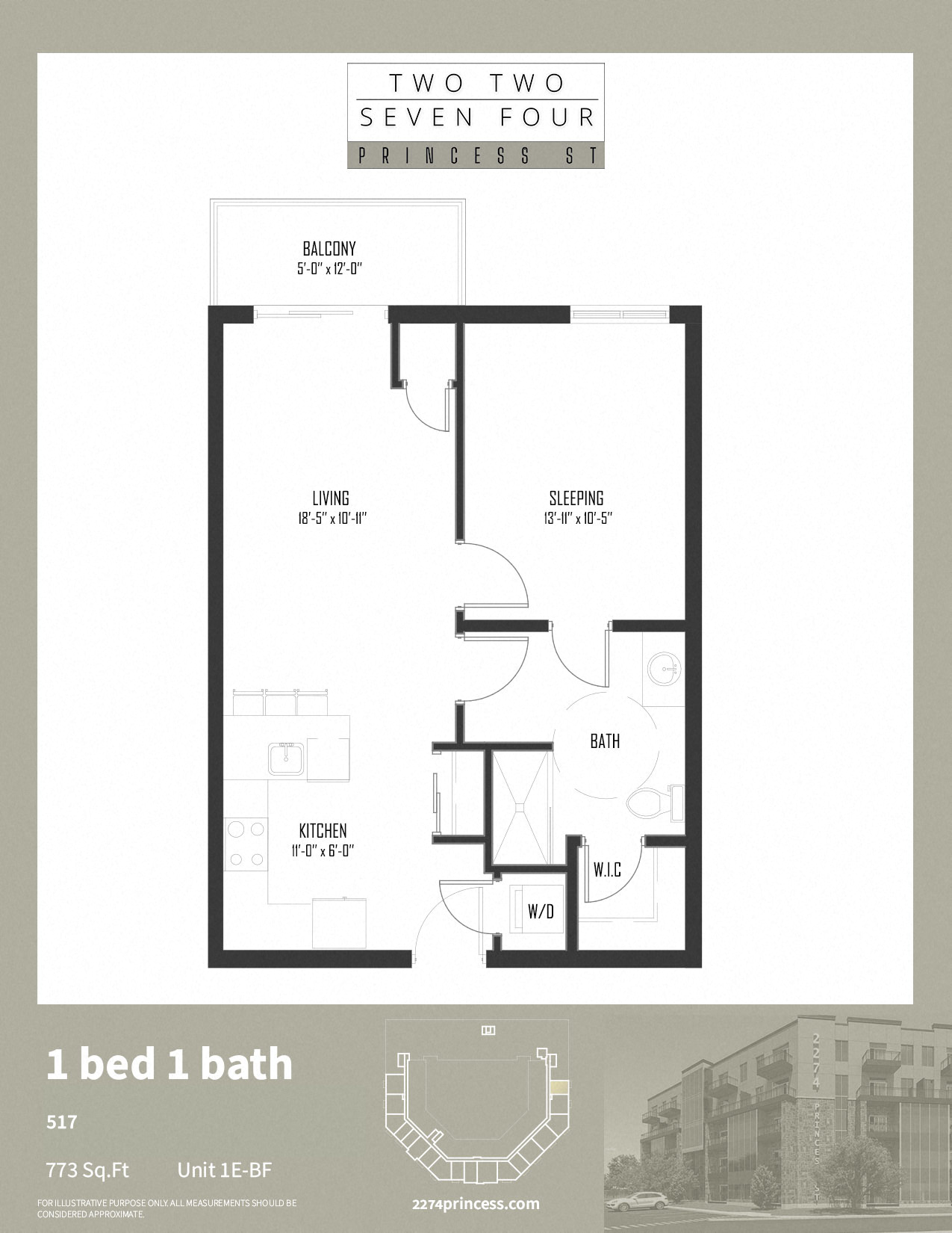 Unit 1E BF at 2274 Princess St., Kingston