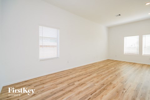 the living room is clean and ready for us to move in