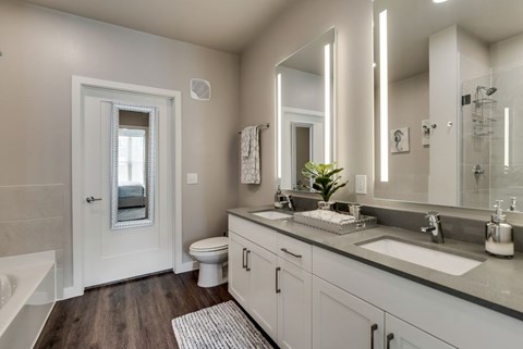 a bathroom with a sink and a toilet and a mirror