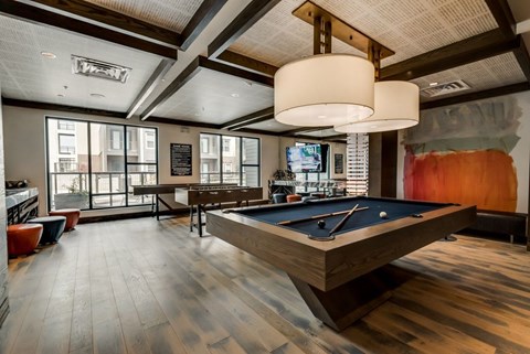 play a game of pool in our game room