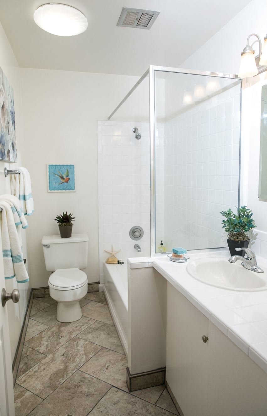 a small bathroom with a shower toilet and sink