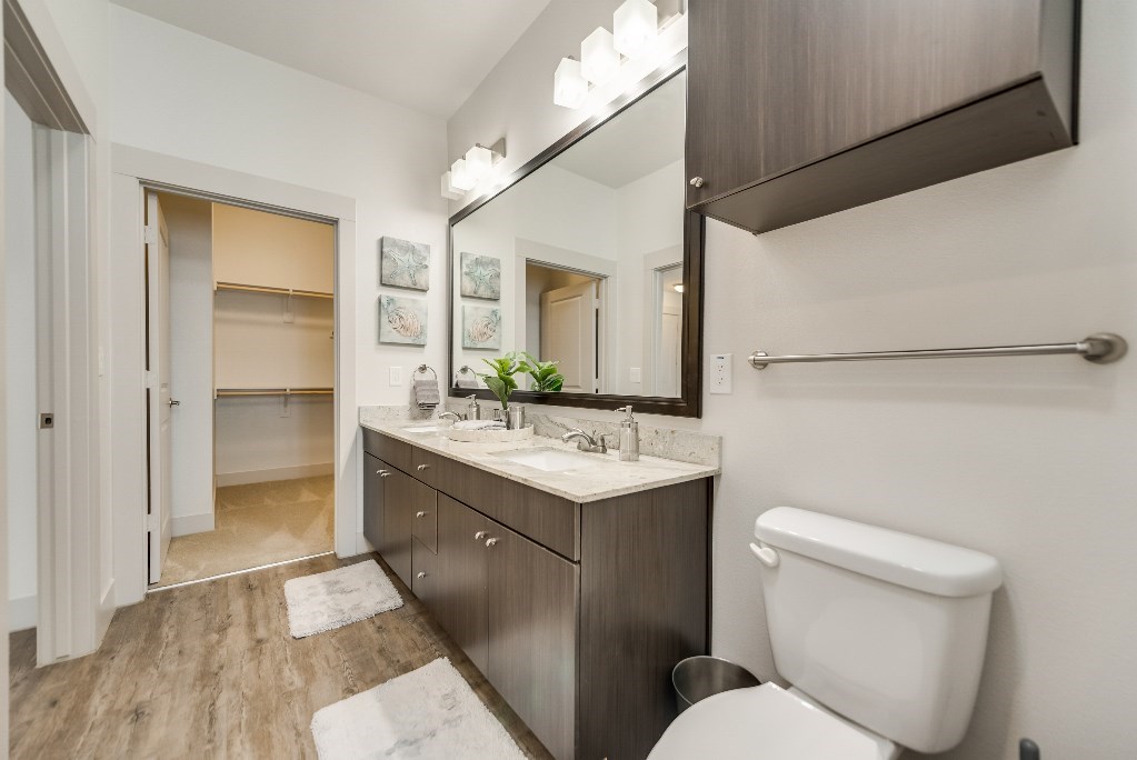 a bathroom with a toilet and a sink and a mirror