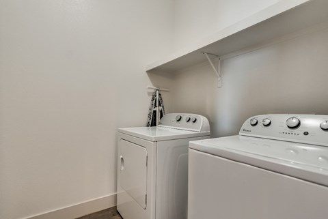 our apartments have a spacious laundry room with two washes and a dryer