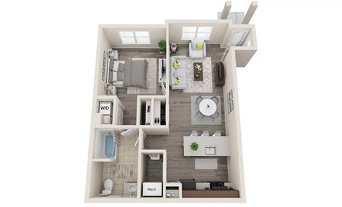 a 2100 sq ft floor plan with a bedroom and a bathroom