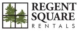 a sign for the regent square rental rents