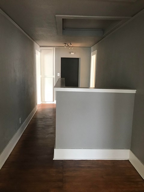 a view of the living room from the dining room