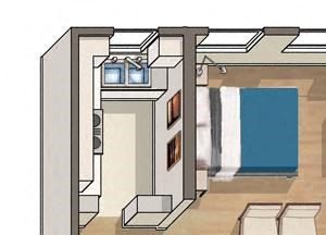 Studio 1 bath Floor Plan Studio 1 bath Floor Plan at Ravenel, Washington, DC, 20009