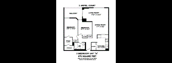 2 Bedrooms, 1 Bathroom