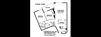 2 Bedrooms, 1 Bathroom