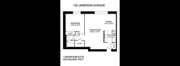 1 Bedroom, 1 Bathroom