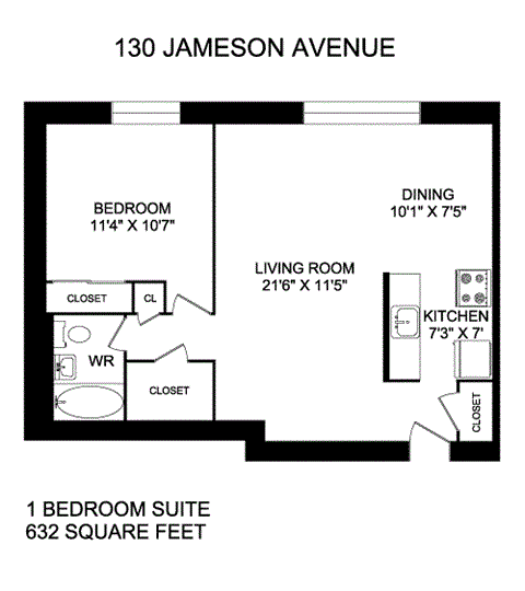 130 Jameson Avenue Studio-2 Beds Apartment for Rent - Photo Gallery 3