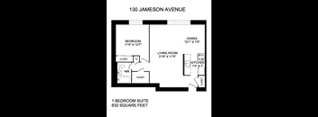 1 Bedroom, 1 Bathroom