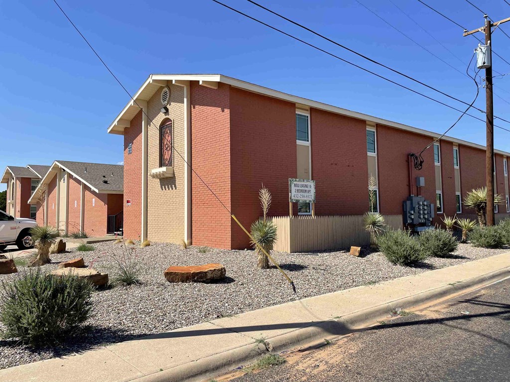 a building with a car parked outside of it