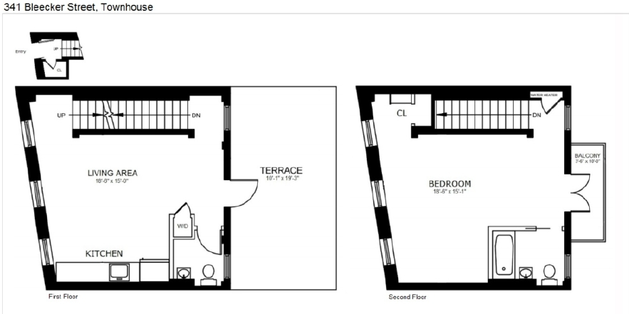341 1 Bed 1.5 Bath