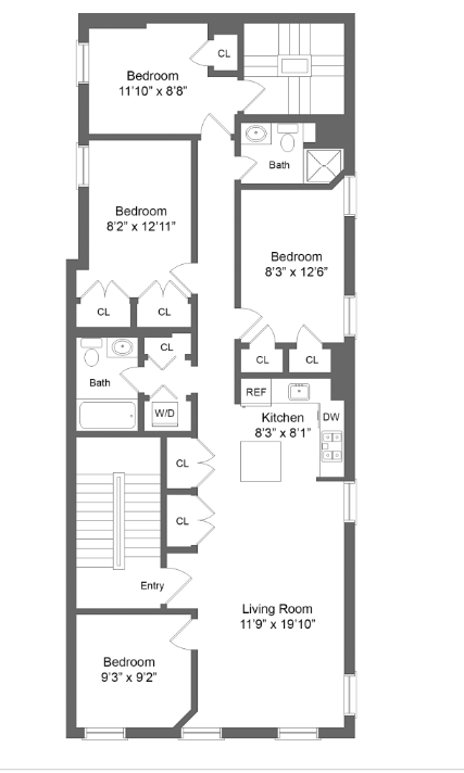 Unit 2 - 5 Bed 2 Bath