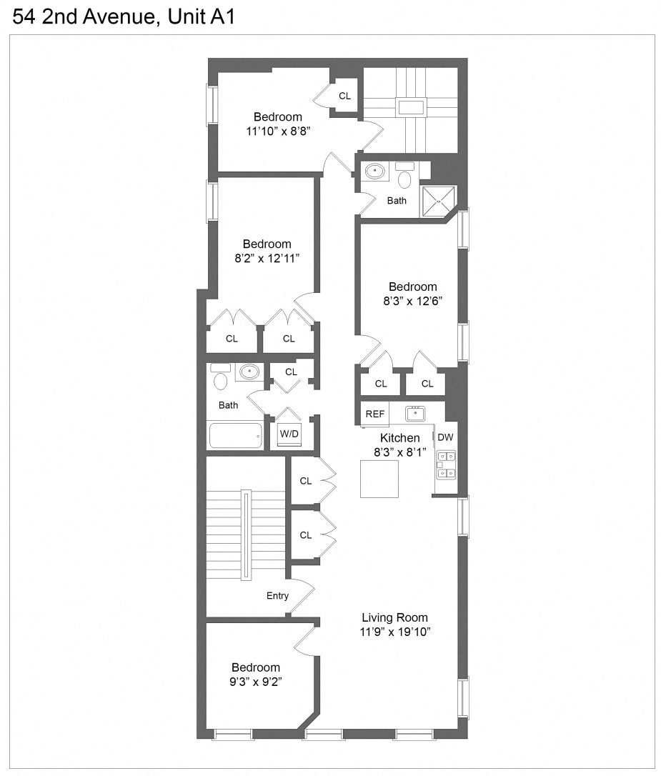 Unit 1 - 4 Bed 2 Bath