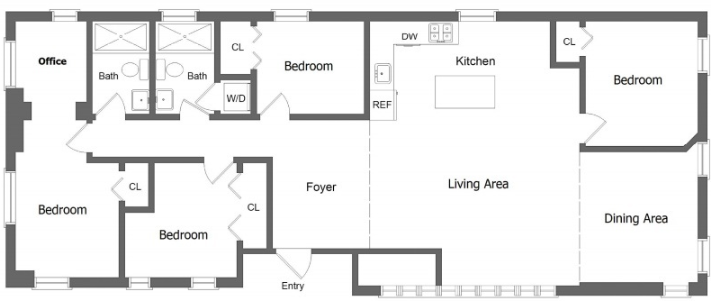 Unit 3 - 5 Bed 2 Bath
