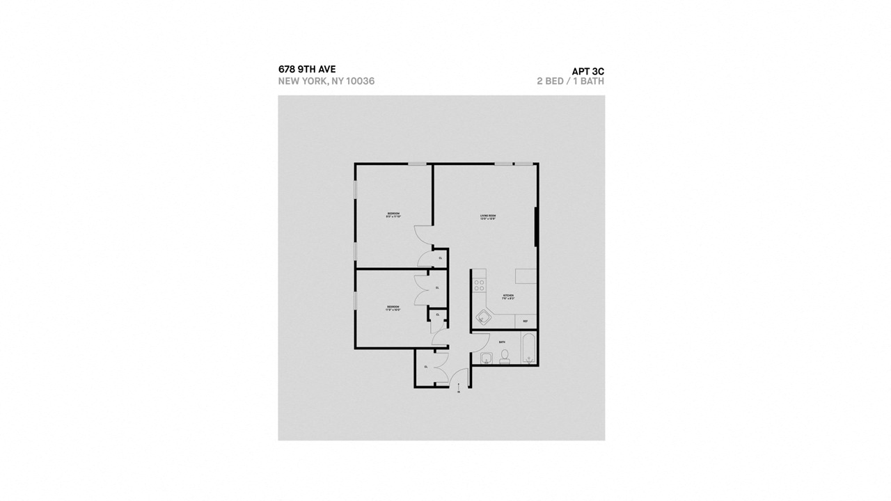 C Line 2 Bed 1 Bath