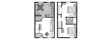 2/1.5 854 sqft