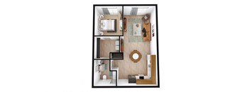 1 Bedroom, 1 Bathroom