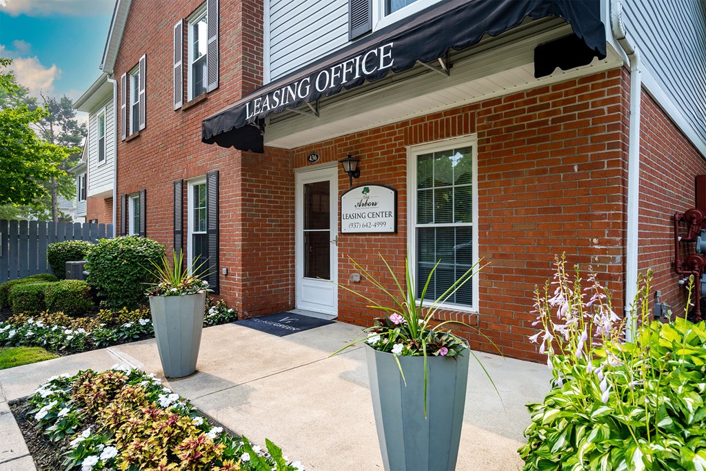 the outside of the leasing office at tesling office building