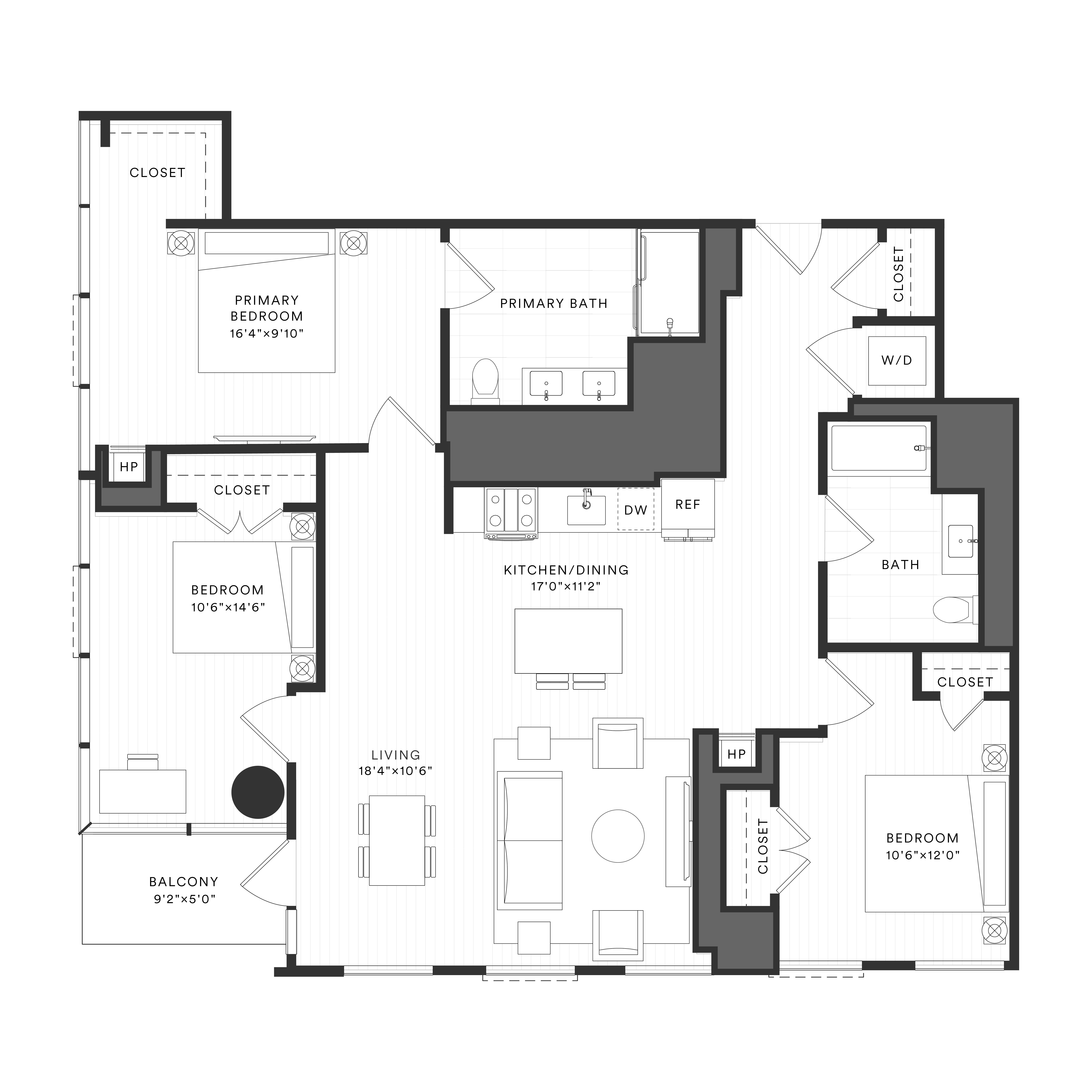3 Bed/2 Bath-3A-2