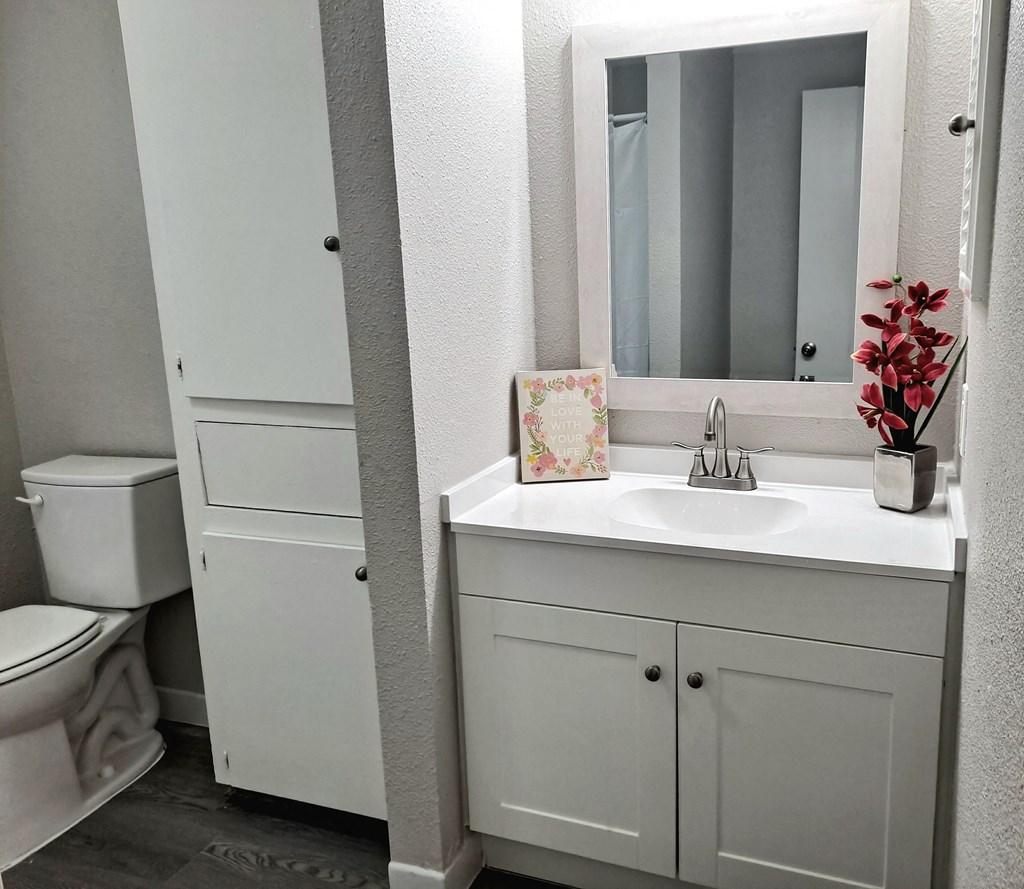 a small bathroom with a sink and a toilet