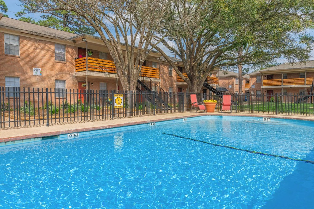 the swimming pool at our apartments
