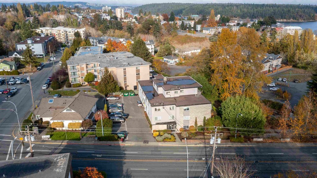 a view of the neighbourhood from the roof of a building